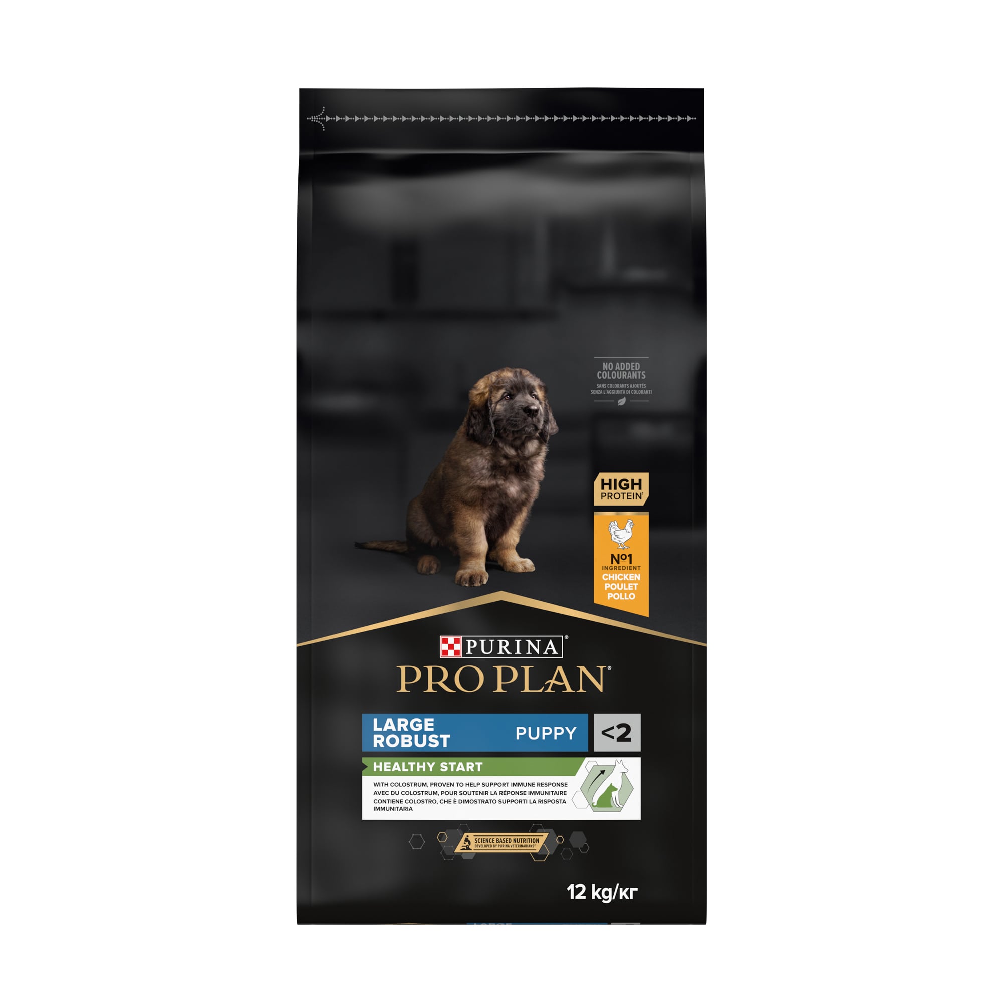 Сухий корм для цуценят великих порід до 2 років Pro Plan Large Robust Puppy <2 Healthy Start з куркою, 12 кг